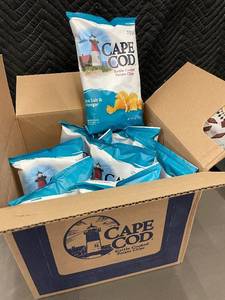NE 2 - Cape Cod Sea Salt & Vinegar Kettle Cooked Potato Chips 5 oz - 8-Pack Box