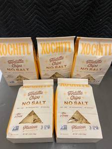 TX 6 - Xochitl Tortilla Chips No Salt 12 oz (Lot of 5)