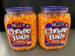 NM 4 - Utz Cheeze Balls Cheddar - Cheese Snack 23 oz Jar (2-Pack)