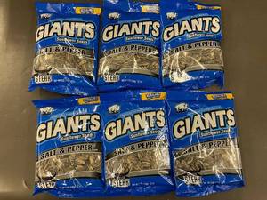 Trol - GIANTS Sunflower Seeds Salt & Pepper 5 oz (142 g) - 6 Pack