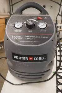 Porter Cable 1.5 gallon, 150 psi air compressor