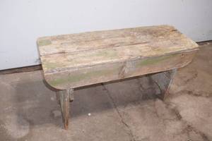 Vintage Wooden Bench 34.5x13x17.5