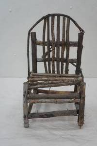 Handmade Wooden Dolls Chair 17 tall
