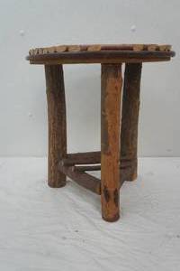 Handmade Rustic Wooden Side Table 15x 17