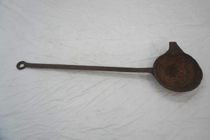 Antique Cast iron smelting ladle,24