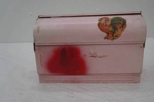 Vintage Foil, wax paper ,towel holder , metal,12 x8 x5