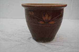 Stoneware flower pot,9 x10