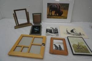 Buffalo Art Print, Vintage Picture Frames, Antique Photos