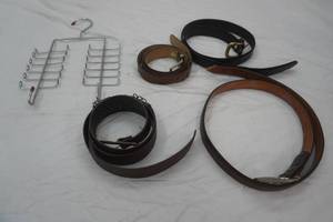 Mens & Womens Belts and Belt Hanger
