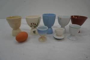 Vintage Ceramic Egg Cups & Butter Keeper