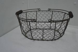 Vintage-Style Chicken Wire Egg Basket