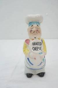 Vintage Ceramic Grated Cheese Shaker 8 tall