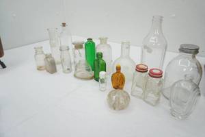 Collection of Vintage Glass Bottles