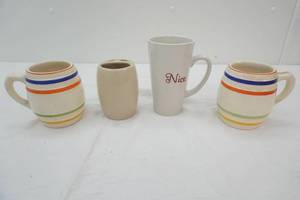 Vintage Ceramic Mugs (Czech) Ceramic Toothbrush Holder, Tall Ceramic Nice Mug