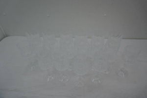 Vintage Crystal Stemware. Cristal dArques Longchamp pattern