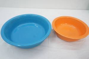 Fiesta ware Serving Bowls. 8.25x2.5 & 10.5x3