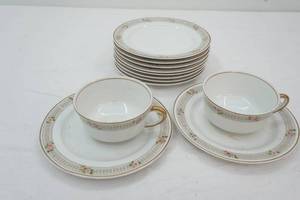 Vintage Syracuse China. Briar Rose, Saucers and 2 Tea Cups