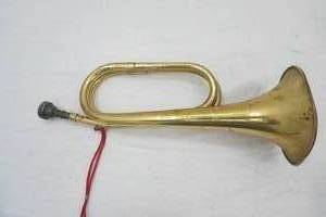 Vintage Collectible Parrot brass military cavalry bugle