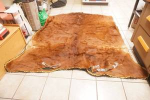 Vintage Fur Blanket. Approx. 72"x84". Handmade by Edes Robe Tanning Co.