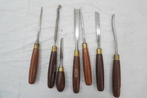 Marples Wood Handled Leather Carving Tools