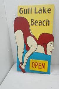 Vintage Wooden Sign 23x13