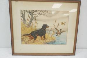 Framed Vintage Art Print 16x 14 by Paul Wood