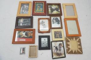 Collection of Framed Vintage Art Prints. Dogs