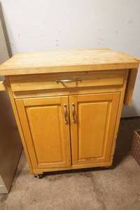 Kitchen Island Cabinet on Wheels 30x 19x 35