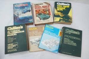 Vintage Chiltons Auto Repair Manuals & 2 Mazda Manuals