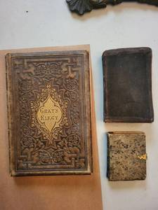 Grays Elegy Leather-Bound Book - 22nd Annual School Police Picnic Program & Locket (Lot of 3)