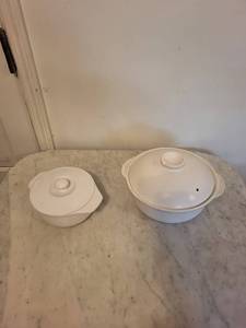 Chantal Handcrafted Ceramic Oven Dishes, 1-14 Qt  1.3 L (Lot of 2)