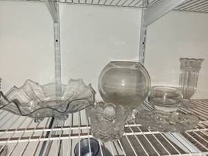 Handmade in Poland Crystal Glassware Assortment - Vases & Bowls