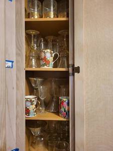 Assorted Crystal Glassware and Holiday Mugs - Stemware, Goblets & Mugs