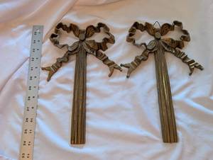 Made in India Metal Cross Ornament with Ribbon-Trimmed Arms