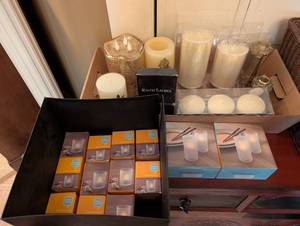 Ralph Lauren Boxed Candles & Assorted LED Candle Decor - Mixed