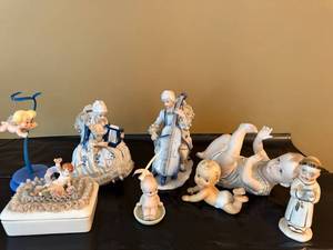 Vintage Porcelain Figurine Lot Cherubs Babies Musicians Josef Ucagco