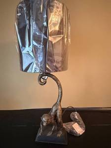 Iris Apfel Grandin Road Monkey Table Lamp 26in Figural Tagged
