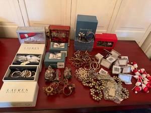 Holiday Decor Lot Lenox Reed & Barton Lauren Ralph Lauren Napkin Rings