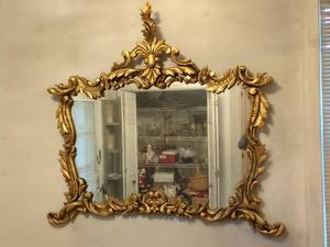 Large Gold Gilt Rococo Wall Mirror Florentine Style Ornate Frame