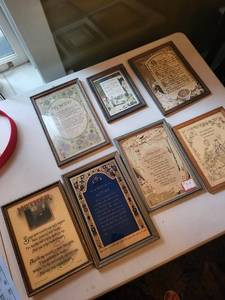 Vintage Framed Mother Poetry Prints (Lot of 7)