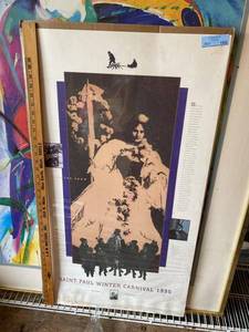 Saint Paul Winter Carnival 1995 Commemorative Poster Approx. 36in Fair
