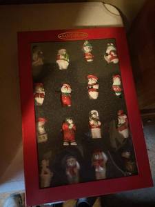 Santabear Fifteen Years 1999 Boxed 15 Piece Bear Figurine Set