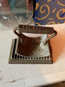 Geneva Hand Fluter Cast Iron Crimping Iron Pat Aug 21 1866 Antique