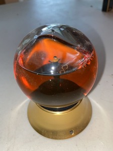 Vintage Perfume Factice Display Globe Figural Woman Amber Tester