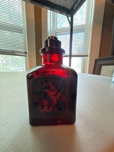 Lucky Number 6 Mens Eau De Toilette Spray Red Glass Bottle 1.7 Oz