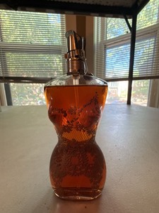 Jean Paul Gaultier Classique Torso Perfume Bottle Atomizer Partial Fill