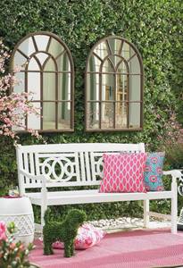 Grandin Road Amalfi Bench Greige New Sealed in Box Item 43152GRG - Photo is not actual itemactual item is in color Greige not white