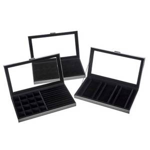 Prestige Set of 3 Large Jewelry Boxes Black Style Y5-2028A23
