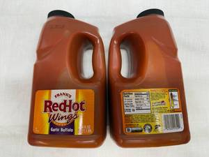 2x Franks Red Hot Wings Sauce-Buffalo Garlic