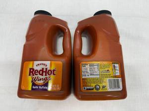 2x Franks Red Hot Wings Sauce-Buffalo Garlic